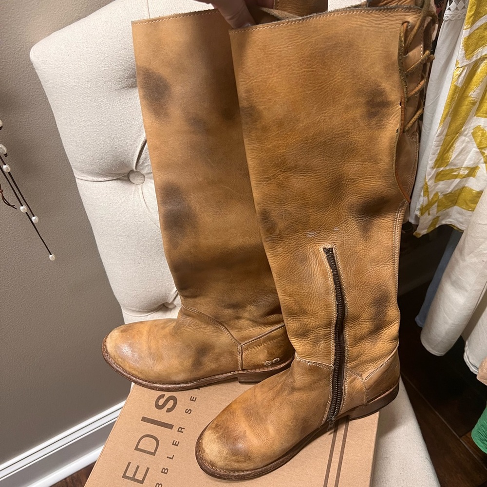Bed Stu Manchester II leather boots tan